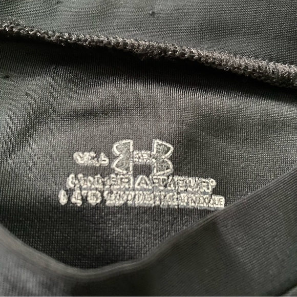 UNDER ARMOUR Active Fitted Long Sleeve Tee Shirt Youth Size Large Black - Picture 3 of 9